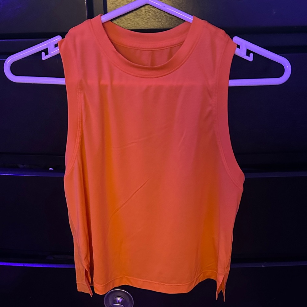 Lululemon Athletica Vibrant Orange Muscle Tee